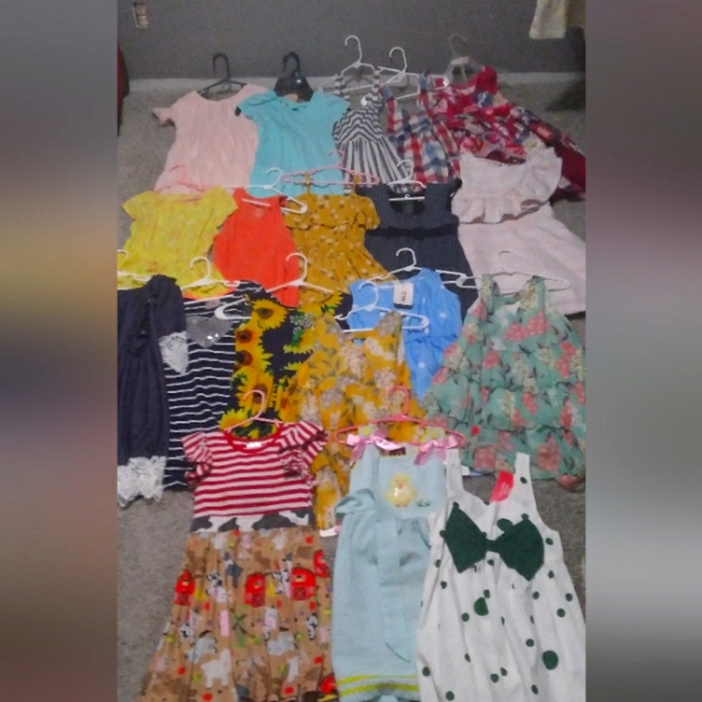 Lot of size 5/6 little girls dresses 24 in total